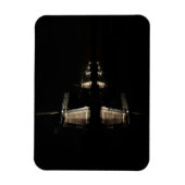 Verlichte windmolens bij nacht rechthoekige magnee magneet (Verticaal)