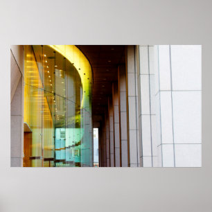 Verlichte Windows Poster