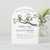 Verlichtend Geel en Ultimate Grijze Boho Wedding Kaart (Staand voorkant)