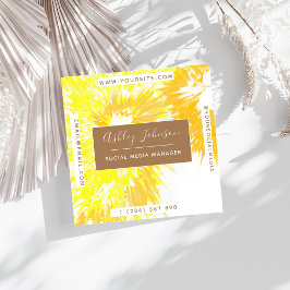 Verlichtend modern kleurig kleurrijk levendig schu vierkante visitekaartje