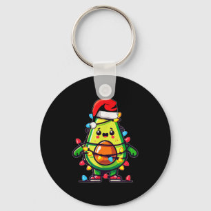 Verlichtende Avocado Lelijke Kersttrui Guacamole Sleutelhanger