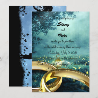 verlichtende bos- en Golding-ringen Kaart