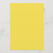 Verlichtende Gele Trouw Moderne Chique Randen Menu (Achterkant)