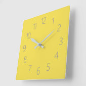 verlichtende kleur van zonlicht vierkante klok (Hoek)