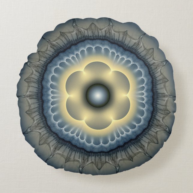 Verlichtende mystieke versiering rond kussen (Voorkant)