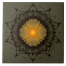 Verlichtende mystieke versiering tegeltje