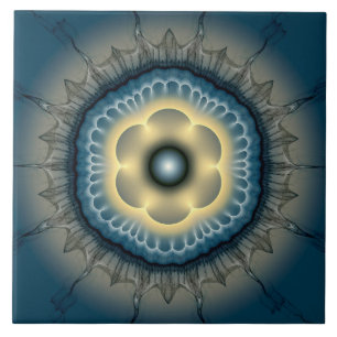 Verlichtende mystieke versiering tegeltje