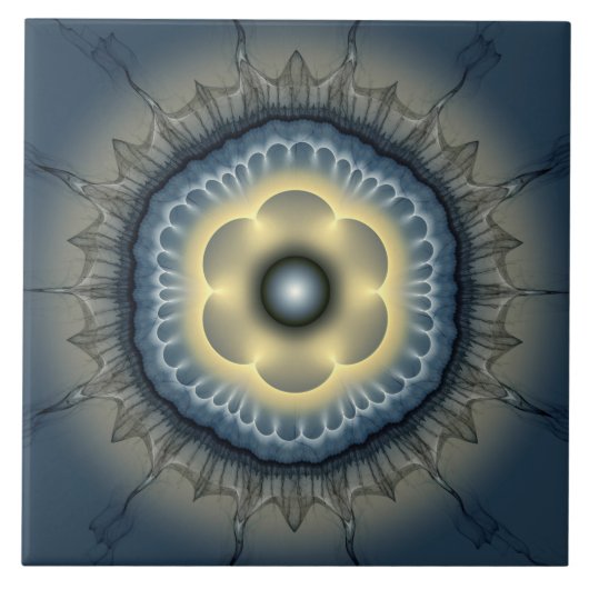 Verlichtende mystieke versiering tegeltje (Voorkant)