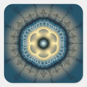 Verlichtende mystieke versiering vierkante sticker (Voorkant)