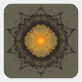 Verlichtende mystieke versiering vierkante sticker (Voorkant)