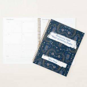 Verlichtende Nacht- Magie van het Vangen van Vuurv Planner