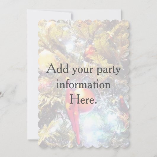 Verlichtende Ornamenten, 5x7 Uitnodiging Gecallope (Achterkant)