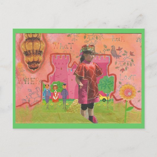 Verlichtende prinses briefkaart (Voorkant)