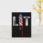 Verlichting 4 juli Patriottisch Amerikaans Vuurwer Kaart (Gele Bloem)