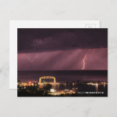 Verlichting achter de brug, Duluth Minnesota Briefkaart (Voorkant / Achterkant)