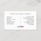 Verlichting, Bedrading, Professionele Elektromonte Visitekaartje (Achterkant)