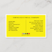 Verlichting, Bedrading, Professionele Elektromonte Visitekaartje (Achterkant)