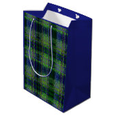Verlichting Blauw/Groen Ontwerp Medium Cadeauzakje (Achterkant Gekanteld)