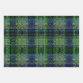 Verlichting Blauw/Groen Ontwerp -Set 2 Inpakpapier Vel (Voorkant)