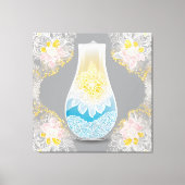 Verlichting Blue Lace AI kunst Canvas Afdruk (Voorkant)
