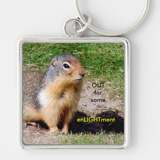 Verlichting/Cute Groundhog Sleutelhanger (Voorkant)