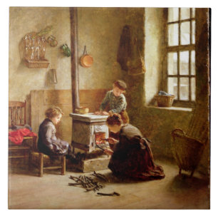 Verlichting de Stove, 1886 (olie op het paneel) Tegeltje