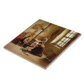 Verlichting de Stove, 1886 (olie op het paneel) Tegeltje (Zijkant)