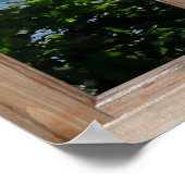 Verlichting door bladeren en Zeeen Uitzicht vanuit Poster (Hoek)