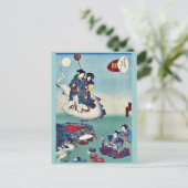 Verlichting door Utagawa, Kunisada Ukiyoe Briefkaart (Staand voorkant)