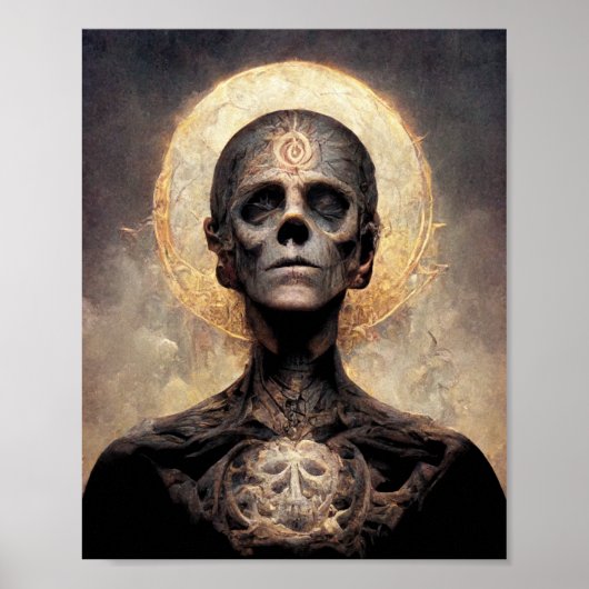 Verlichting Fantasy Sci-Fi Art Poster (Voorkant)