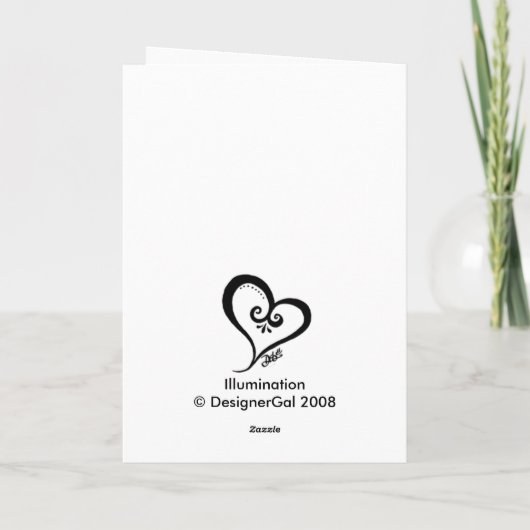 Verlichting Feestdagen Kaart (Achterkant)