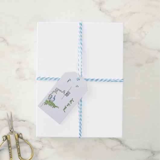 Verlichting het omhoog cadeaulabel (Met Touw)