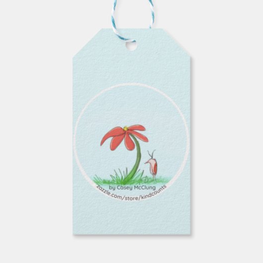 Verlichting het omhoog cadeaulabel (Achterkant)