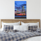 Verlichting het omhoog canvas afdruk (Insitu (Slaapkamer))