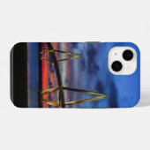 Verlichting het omhoog iPhone hoesje (Achterkant horizontaal)