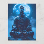Verlichting in Blauw Briefkaart (Voorkant)