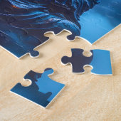 Verlichting in Blauw Legpuzzel (Zijkant)