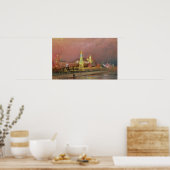 Verlichting in het Kremlin, 1896 Poster (Keuken)