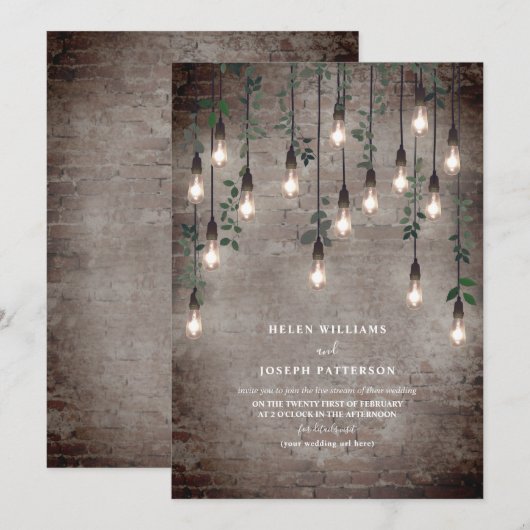  verlichting industriële brick Botanische virtuele Kaart (Voorkant / Achterkant)