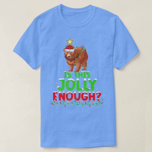 Verlichting is dit grof genoeg grizzly Beer Christ T-shirt (Design voorkant)