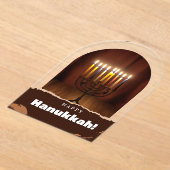 Verlichting Kaarsen Happy Chanoeka Acryl Uitnodigi Acryl Uitnodigingen (Laagn)