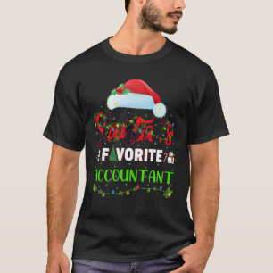 Verlichting Kerstman's favoriete accountant Kerstm T-shirt
