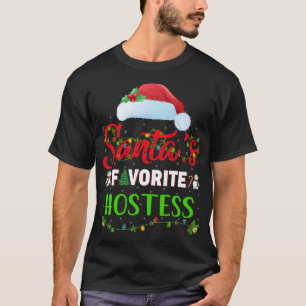 Verlichting Kerstman's favoriete gastvrouw Kerstmi T-shirt