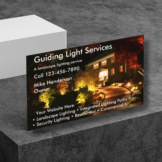 Verlichting Landscaping Visitekaartjes