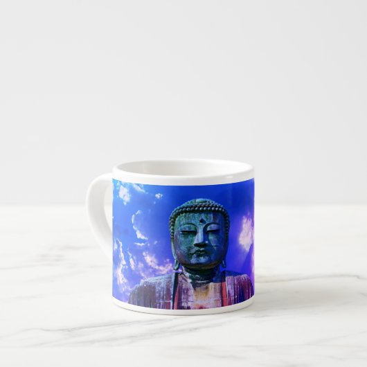Verlichting Mediterende Boeddha Statuskleur Espresso Kop (Links)