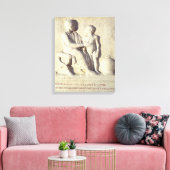 Verlichting met een bezoek aan de arts canvas afdruk (Insitu (Woonkamer))