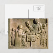 Verlichting met een familiemeel briefkaart (Voorkant / Achterkant)