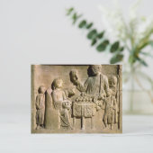 Verlichting met een familiemeel briefkaart (Staand voorkant)