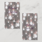 Verlichting met elegant visitekaartje (Voorkant / Achterkant)