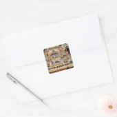 Verlichting met Shiva- en Parvati-ritsen Vierkante Sticker (Envelop)